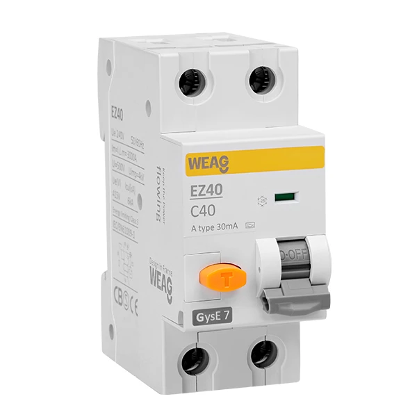 10A 16A 20A 25A 32A 40A 2P 4P RCBO